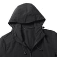 thumbnail image 3 of Waterproof Jackets for Men Moisture Wicking Zip Long Sleeve Sun Shirts with Hood Hiking Fishing Travel Raincoat, 3 of 8