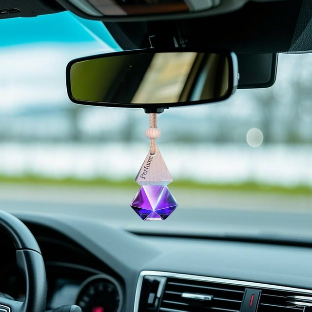 Car Air Hanging Fragrance Oil Diffuser – Car Air Diffuser for Oils Aromatherapy Automobile Diffuser Long Lasting Car Diffuser Bottle 8ml