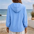 thumbnail image 4 of NominalSnug Zip up Hoodies for Women Long Sleeve Top Hooded Sweatshirts Loose Fit Jackets with Pocket, 4 of 7