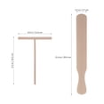 thumbnail image 4 of 2 pcs Pancake Utensils Wooden Rake Spreader and Spatula Spreading Tools for Restaurant Home Food Stall, 4 of 6