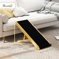 thumbnail image 2 of Adjustable Natural Wood Dog Ramp - Foldable Pet Stair for Beds & Couches - Small/Medium Dogs Up to 33lbs - Easy Storage & Safe Ascent, 2 of 7