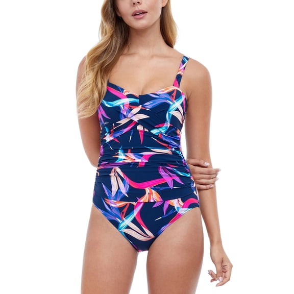Profile by Gottex PARADISE MULTI Multicolor Floral One-Piece Swimsuit, US 8
