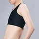 thumbnail image 4 of Camiseta sin mangas lisa para mujer - Top corto ajustado al pecho para uso informal/deportivo - Mezcla de poliéster y algodón, 4 of 4