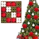 thumbnail image 1 of 72 Bolas de Terciopelo Flocado para Adornos de Árbol de Navidad | Adornos Colgantes Navideños de Plástico | Cuerda con Hebilla de Metal Fácil de Colgar | Decoración Festiva Duradera y Resistente a La, 1 of 6