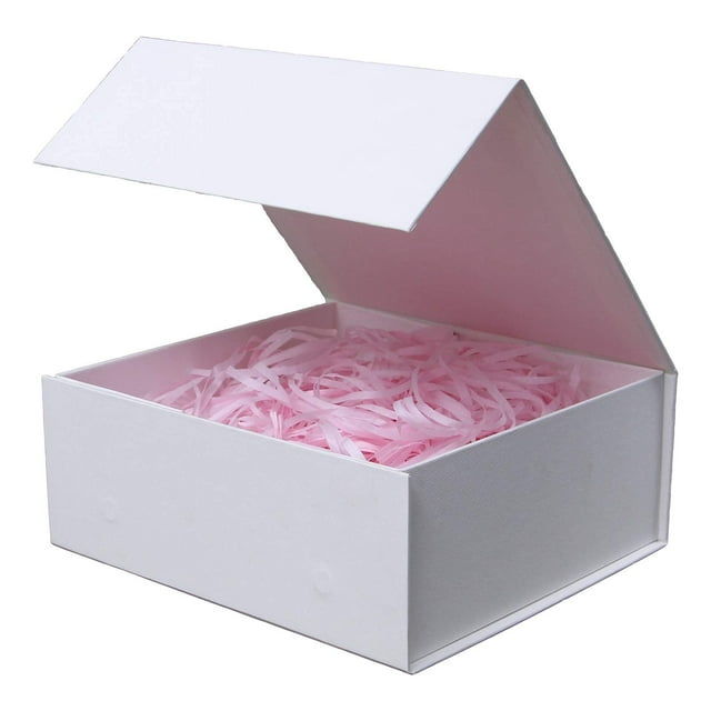 Caja de regalo blanca con tapa, caja plegable para propuesta de padrinos de boda con imán, cajas de regalo para regalos, bodas, Navidad, cumpleaños