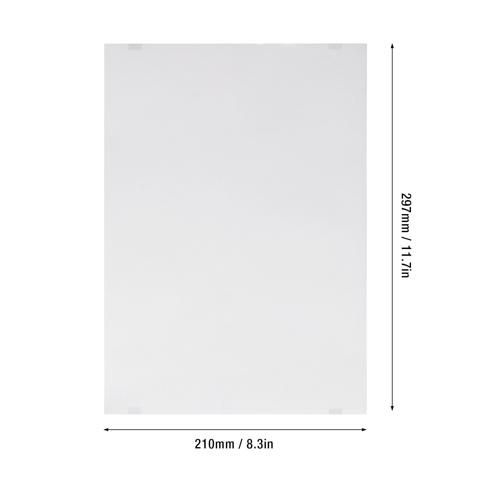 AXTQH Fan-fold A4 Thermal Printer Paper, 8.27 x 11.69 inch, Inkless Quick Dry, White, 100 Sheets