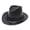 Black, variant on AJGRHE Adult Fashion Sun Solid Western Cowboy Hat Windproof Outdoor Travel Accessory Coffee One Size