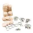 thumbnail image 3 of Natural Blank Wood Slices Wood Discs Tags Round Wooden Key Tags Blank Wooden Key Chain Wood Keychain Supplies, 3 of 13