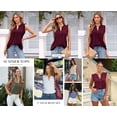 thumbnail image 5 of PRETTYGARDEN Sleeveless Tops for Women Summer Dressy Tank Tops Ruffle Blouses Spring Work Office Shirts, 5 of 8