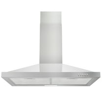 FIREGAS Wall Mount Range Hood 30 inch with Ducted/Ductless Convertible, 450 CFM Stainless Steel Chimney-Style Kitchen Hood, Over Stove Vent Hood with 3 Speed Fan, LED Light