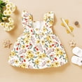 thumbnail image 3 of LAPAKIDS Infant Toddler Baby Girls Sleeveless Floral Party Swing Dress 6-9 Months, 3 of 7