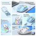 thumbnail image 3 of Wireless Mouse Dual Mode RGB Transparent Esports Bluetooth Mouse Portable PC Esports Laptop Gaming Mice PC Accessories, 3 of 9