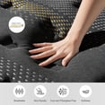 thumbnail image 4 of NISIEN Upgraded Queen Size Mattress, 14 Inch Premium Hybrid Mattress in a Box, Cooling Gel Memory Foam Pocket Coil Mattress, Medium Firm for Back Pain, Reinforced Edge Support, 365 Night Trial, 4 of 9