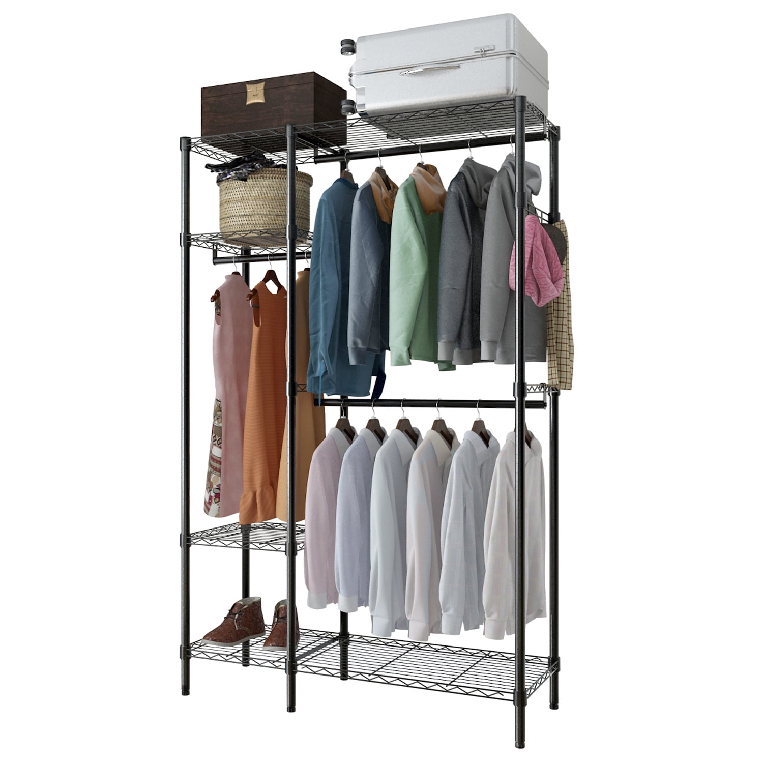 The Twillery Co.® Rosas 5 Tiers Wire Garment Rack Heavy Duty