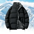 thumbnail image 2 of Male Winter Loose Double Stand Up Collar Casual Jacket, 2 of 5