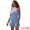 Blue, variant on DARING DIVA Women's Sleeveless Adjustable Spaghetti Strap Small Beige