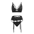 thumbnail image 5 of Gibobby Conjunto de lencería de encaje Conjunto de sujetadores sexy súper push-up para mujer, lencería transparente, brasier de encaje y bragas a juego para mujer(Negro, 4XG), 5 of 5