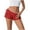 Red, variant on Workout Shorts Women Summer Women's Fashion Solid Color Sexy Lace Elastic Waist Casual Shorts M