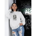 thumbnail image 2 of Outline Zodiac Sign Libra Sweatshirt Women -Image by Shutterstock, Female Large, 2 of 4