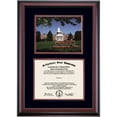 thumbnail image 1 of OCM Diploma Frame for Bridgewater State University, Black/Maroon Mat with Boyden Hall Photograph, 24" x 17", 1 of 5