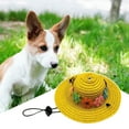 thumbnail image 6 of Happy Date Pet Flower Straw Hat Dog Spring Summer Sunhat Cute Woven Straw Hat Costume Accessory, 6 of 7