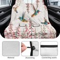 thumbnail image 6 of Xoenoiee Hummingbird Flower Pattern Rear Bench Car Seat Cover, Waterproof Back Seat Cover for Trucks Van SUV, Car Seat Protector for Kids Dogs, Automotive Car Accessories, 6 of 7