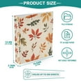 thumbnail image 3 of FORMRS 3 Ring Binder with Pockets 1.5" D-Rings Clip Board 200 Sheets Capacity, Yellow Autumn Leaves, 3 of 8