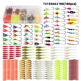 thumbnail image 2 of 190 Piezas Jigs de Pesca de Hielo Luros de Pesca de Hielo Kit de Inicio de Pesca de Hielo para Walleye Crappie Panfish, 2 of 7