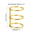 thumbnail image 2 of Unique Bargains 1' Dia. 3 Circle Detachable Metal Binder Rings Loose Leaf Rings, Gold Tone 4 Pack, 2 of 6