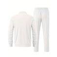 thumbnail image 5 of Frnrwgo Men's 2-Piece Athletic Set Loose Fit Full Zip Breathable Comfortable Lightweight Tracksuit Casual Outfit with Pockets, 5 of 8