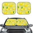 thumbnail image 2 of Haiem Bright Lemons Car Windshield Sun Shade (2 Pieces) Foldable Windshield Sun Shade Car Accessories for Truck SUV Pickup-Medium, 2 of 7