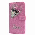 thumbnail image 1 of Dteck Premium Flip PU Leather Bling Glitter Wallet Card Slots Case Cover Love,For Samsung Galaxy S10 Plus,pink, 1 of 2