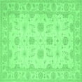 thumbnail image 1 of Ahgly Company Indoor Square Oriental Emerald Green Traditional Area Rugs, 4' Square, 1 of 4