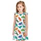thumbnail image 1 of Balery Colorful Dinosaur Camisón de princesa para niñas, pijama de algodón con mangas abullonadas, suave y bonito.-Large, 1 of 6