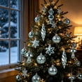 thumbnail image 6 of 28Pcs Christmas Ball Ornaments, Light Blue Hanging Spherical Pendants, Shatterproof Tree Decorations for Christmas Tree Home Party Wreath Garland, Holiday Baubles, 6 of 6