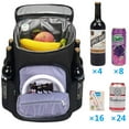 thumbnail image 3 of Waterproof Cooler Bag Backpack Picnic Backpack For Camping And Hiking (Black), 3 of 7