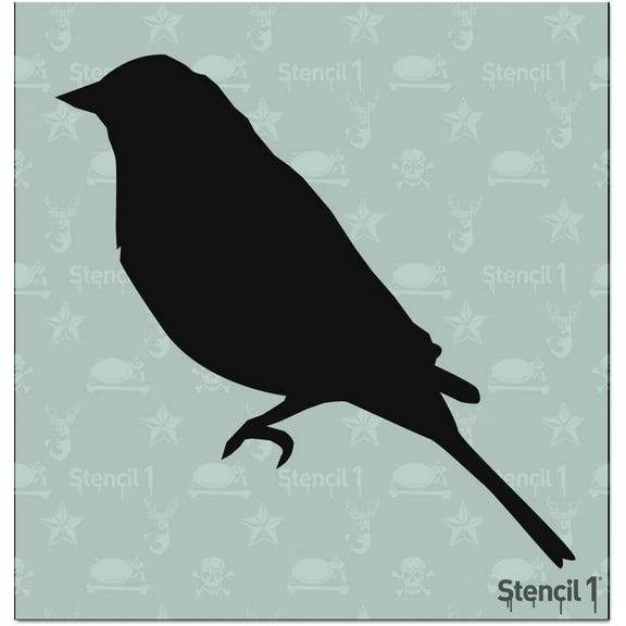 Stencil1 Bird 1 Stencil Arts Crafts - 5.75" X 6"