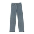thumbnail image 3 of Women Jeans Trousers With High Waist E Girl Style Streetwear Casual Vintage Denim Trousers Loose Straight Leisure Trousers Designer Wide Leg Pants for Women 18 Tall Womens Jean's Posh Pantry Jean, 3 of 7