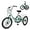 Cyan, variant on ABORON 26 inch 7 Speed Adult Folding Tricycles , 3-Wheels Cruiser Bike with Basket, Trikes for Women, Men, Seniors,Adult