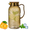 Brown, variant on Bxaolu 1 Pack Plastic Pitcher 33.8 Oz, Clear Pitcher with Lid, Water Jug for Fridge, BPA-Free, Ice Tea Pitchers for Juice, Lemonade, Sangria, Milk, Coffee, Cold or Hot Beverages