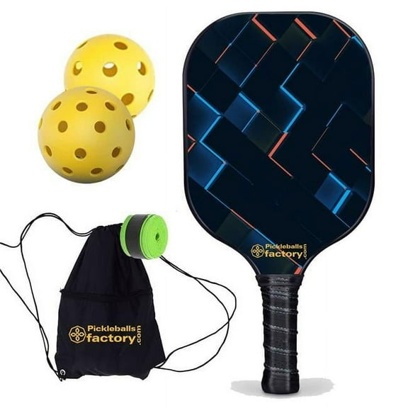 Pickleball Factory PB00059-9-G Best Pickleball Paddle - Push the Button Most Popular Pickleball Paddle - Pickleball Best Paddles Best Senior Pickleball Players, Glassfiber Graphite