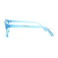 thumbnail image 3 of Kids Round Horn Rim Blue Light Blocking Computer Glasses Blue, 3 of 4
