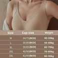 thumbnail image 2 of Women's Solid Four-Breasted Adjustable Wireless Bra, Floralshe Brasier, Seamless Full Coverage Ribbed Bralettes, 2 of 7