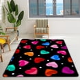 thumbnail image 2 of FREEAM Soft Rug Large Area Rugs, Colorful Heart Shapes Comfortable Indoor Carpet, Baby Play Mat for Living Room Bedroom Nursery Home Decor Floor Mat 80x58inch, 2 of 6