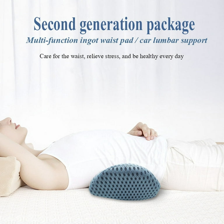 Lumbar Support Pillow for Sleeping, Heated Lower Back Support Pillow for  Lower