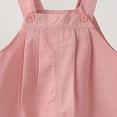 thumbnail image 4 of Mifsaly Toddler Boys Girls Cotton Overalls Adjustable Strap Button Jumpsuits Classic Loose Fit Solid Color Casual Playwear, 4 of 5