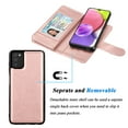 thumbnail image 2 of Takfox Compatible for Samsung Galaxy A03S Wallet Case, PU Leather ID Credit Card Holder Folio Flip Cover [9 Card Slots] [Magnetic] Detachable Case & Strap,Rose, 2 of 7