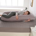 thumbnail image 5 of U-Shaped Pregnancy Pillow, Pure Cotton Maternity Pillow, Full Body Pregnant Women Pillow, Extra Comfort Oversize-57x 32 inches, Suitable For Back Sleeper/ Side Sleeper/ Stomach Sleeper, 5 of 5