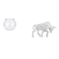 thumbnail image 1 of Acuario de escritorio,Pecera pequeña transparente,pecera,jarrón,mesa,Tanque de peces Contenedor de acuario transparente Hogar,Estatua del toro,Estatua de toro,estatuilla,escultura,decoración, 1 of 8