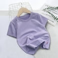 thumbnail image 3 of Xudanell Boys Cotton Tshirts Kids Round Neck Short Sleeve Stretchy Shirt Little Boy Athletic Shirts for Boys Youth Kids, 3 of 4